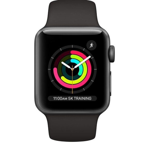 Apple Series 3 38mm GPS + Cellular Black Gray Smartwatch - Picture 3 of 9